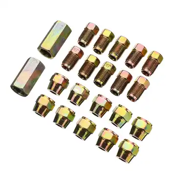 

New 25ft 7.62m Roll Tube Coil of 3/16" OD Copper Nickel Brake Pipe Hose Line Piping Tube Anti-rust With 20PCS Nuts 2 Connector