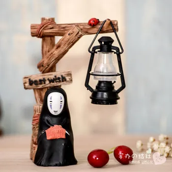 

Creative Resin Faceless Men LED Night Light Exquisite Anime Spirited Away Hand-made Table Lamp Desktop Decoration Doll Gifts
