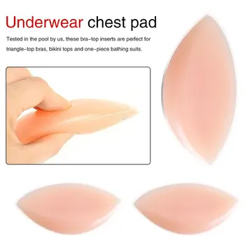 

Swimsuit Breast Enhancer Inserts Sexy Women Silicone Bra Gel Invisible Inserts Breast Pads Push Up Bra Insert Dress Bikini