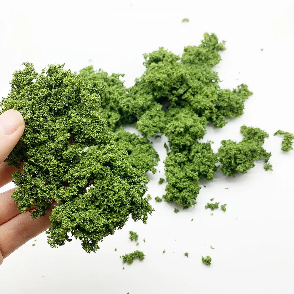 Tree Powder Model Sponge Cluster for Bushes Shrubs low Ground Cover DIY Scene Making Material Green Plant Tufted Railrod Layout