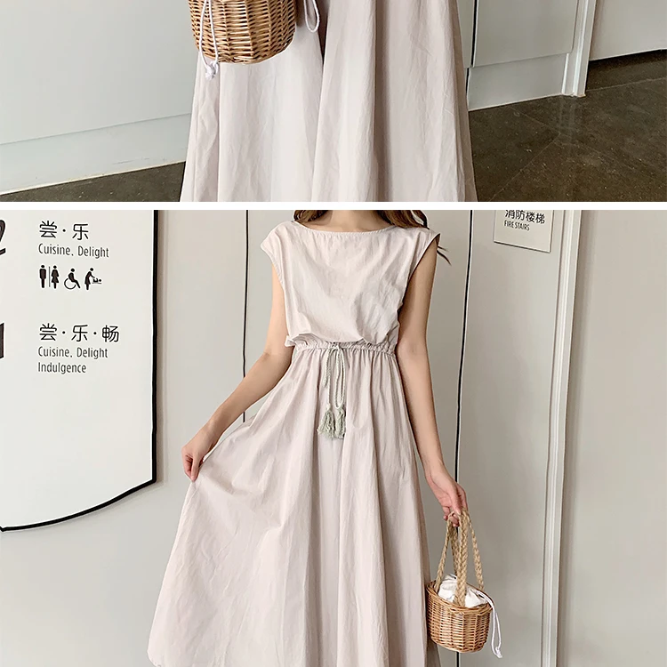 10 colors S-2XL Summer Women Dress Maxi Evening Female Vintage Dress Oversize Short Sleeve Beach Dresses Robe Vestido Cotton