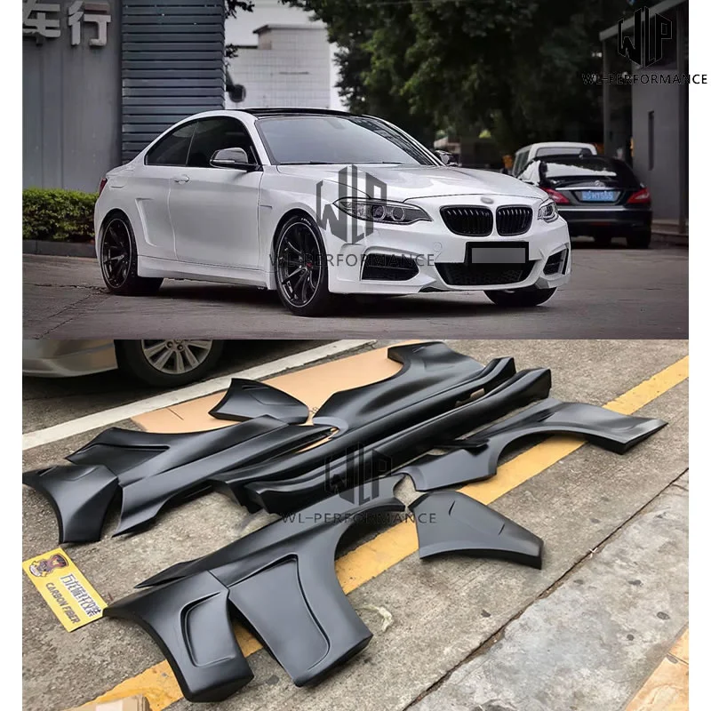 F22 High Quality Frp Material Wide Body Car Kit Side Fenders Skirts for Bmw 2 Series M235 m Style Styling | Автомобили и