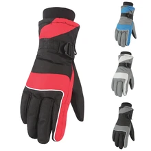 Unisex Winter Waterproof Ski Gloves Cotton Warm Gloves Motorcycle Riding Thermal Windproof Gloves