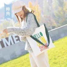 Корейская стильная оригинальная Повседневная сумка на плечо, простая художественная парусиновая сумка через плечо, модная женская сумка