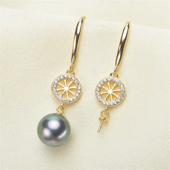 

Pearl Earrings fittings factory diy jewelry making Earrings Base Settings Gold Filling Classic Earrings Findings for Women charm