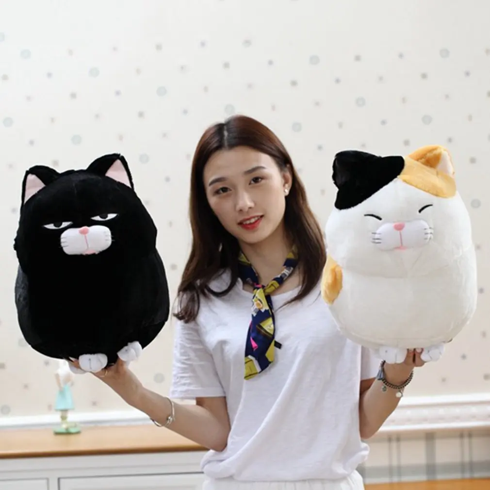 Stuffed Animal Toy Cotton Kids Beard Blessing Cat Figurine Elastic Bubble Cloth Fabric Child comfort doll Birthday Home Deco Toy