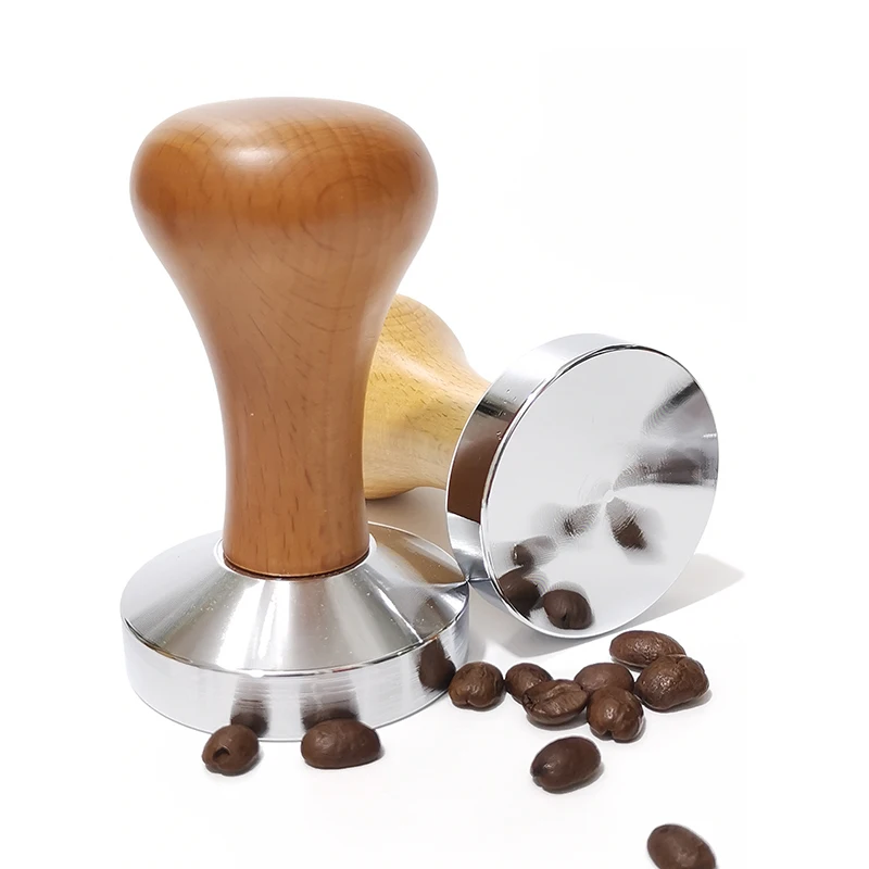 58mm 58mm/51mm Stainless Steel Espresso Tamper Coffee Beans with Flat Base Espresso Powder Press Tool 