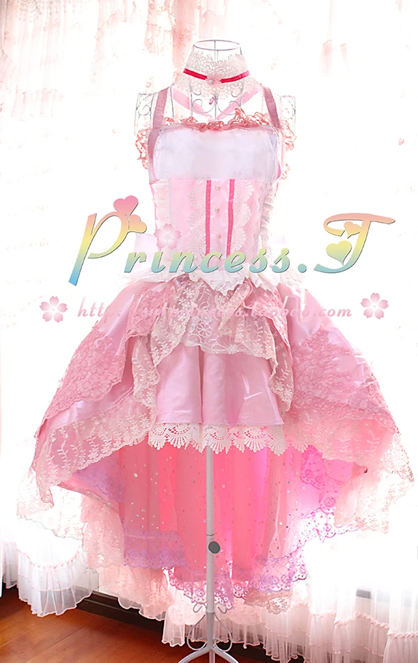 

Anime THE IDOLM STER CINDERELLA MASTER Ichinose Shiki Pink Lolita Dress Party Unifrom Cosplay Costume Halloween Free Shipping