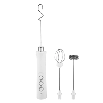 

USB Electric Egg Beater 3 Speed Handheld Drink Coffee Whisk Mixer Milk Frother Foamer Cappuccino Latte Maker Egg Tools