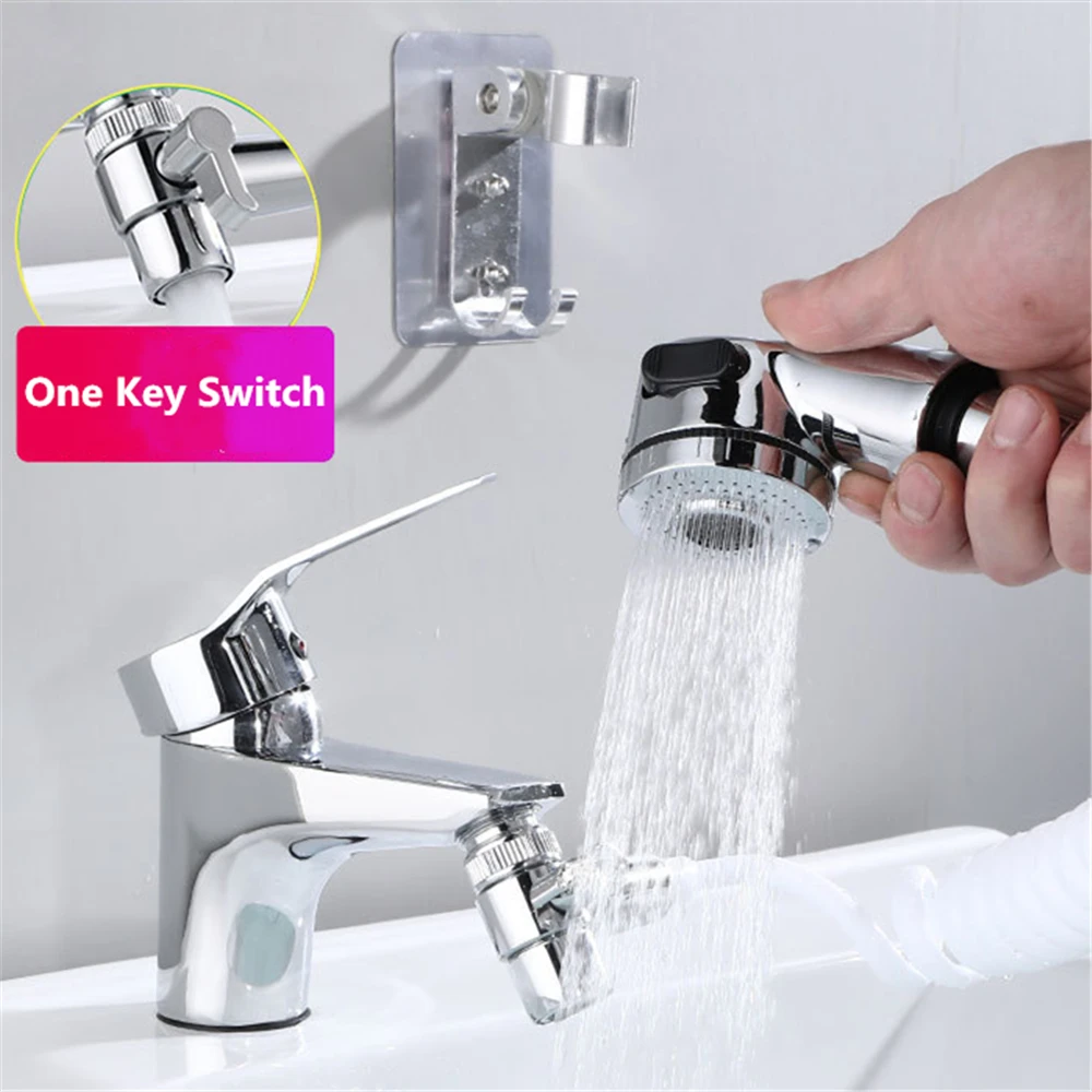 Faucet External Shower Head Filter Hand Toilet Flexible Suit Portable Wash Hair House Kitchen Sink High Pressure | Обустройство дома