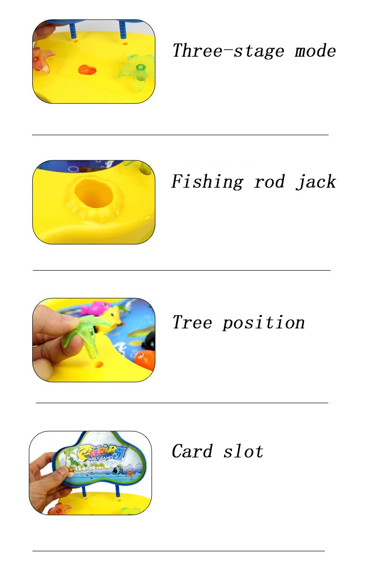 Go fishing Вращающийся набор игрушек ребенок Alpinia Магнитный Электрический Детский Музыкальный Океан