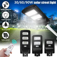 Дистанционный светодиодный солнечные уличные фонари 30 Вт 40 Вт 60 Вт солнечное освещение с PIR датчиком движения светодиодный свет Палуба во дворике водонепроницаемый IP65