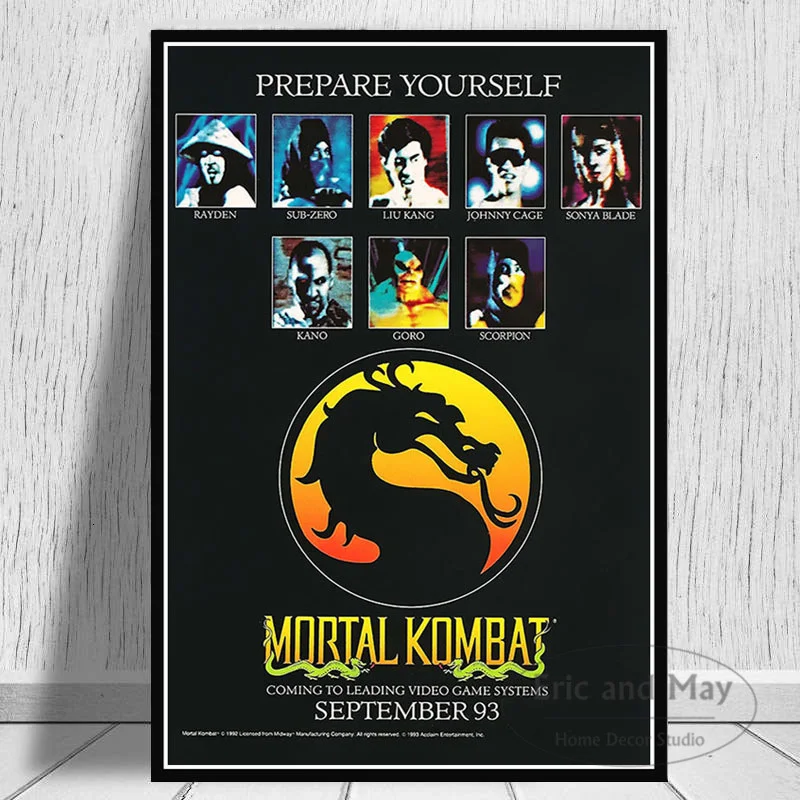 Mortal Kombat So Real It Hurts Posters And Prints Canvas Painting Art Wall Pictures New Nordic Style Aesthetic Room Decor Plakat | Дом и сад