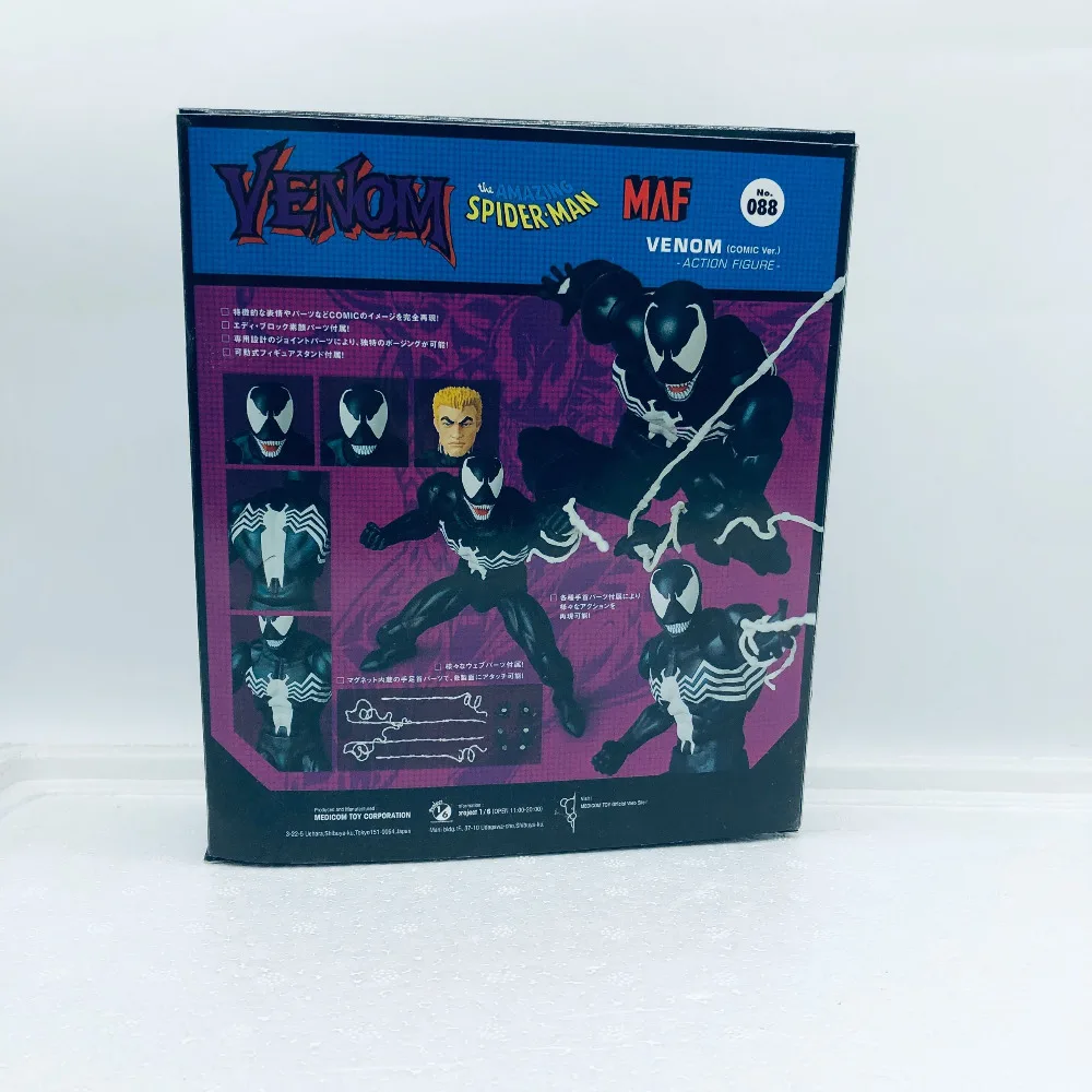 16 см Новинка Mafex 088 Venom комическая версия фигурка модель игрушки Рождественский подарок для детей