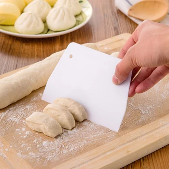 

Pastry Dough Scraper trapezoidal Cutter Plastic Baking Cake Decorating Kitchen Tool