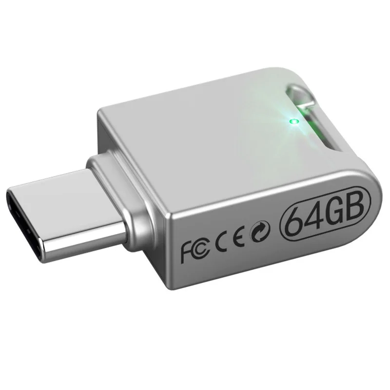 HOJIWI Portable Mini OTG Pendrive USB C Flash Drive 32GB 64GB Pendrive Mobile Phone Type C U Disk For Smart Phone FB03