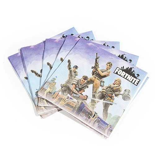 Napkin 20pcs Игра тематический бумажный флаг/пластина/чашки вечерние украшения вечерние воздушные шары фон с флагами точками для день рождения, мероприятие, вечеринка принадлежности для детей - Цвет: Napkin 20pcs