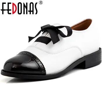 

FEDONAS Classic Concise Butterfly Knot Shallow Women Spring Summer Mixed Colors Genuine Leather Pumps Casual Office Shoes Woman