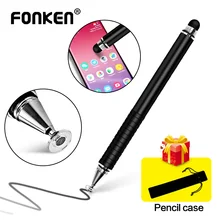 Стилус FONKEN для смартфонов 2 в 1, стилус для планшета Samsung Xiaomi, тонкий карандаш для рисования, ручка с толстой емкостью Стилус FONKEN для смартфонов 2 в 1, стилус для планшета Samsung Xiaomi, тонкий карандаш для рисования, ручка с толстой емкостью