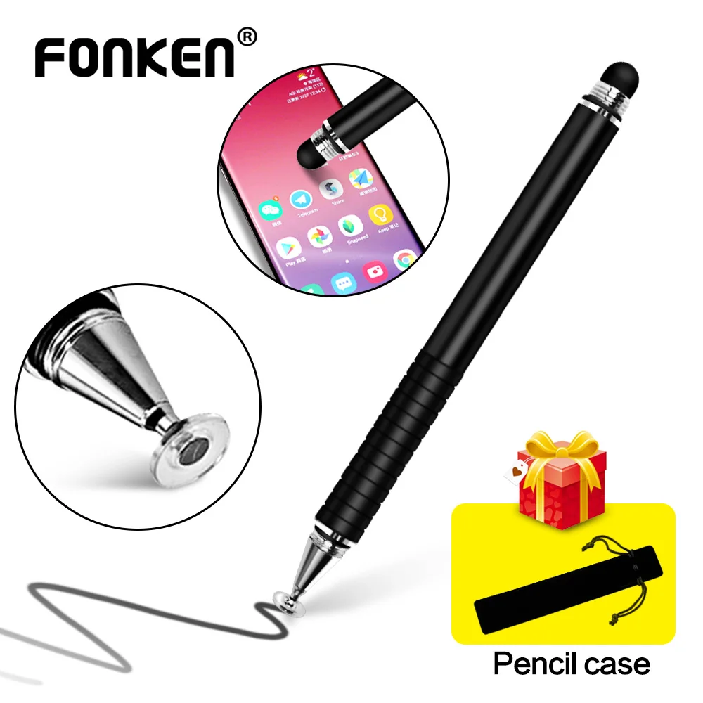 FONKEN Stylus Pen For Smartphones 2 in 1 Touch Pen for Samsung Xiaomi Tablet Screen Pen Thin