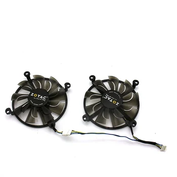 

2psc/1lot 4Pin Cooler Fan Replace GPU For ZOTAC GTX1060 3GB GTX960 GTX950 4GD5 Graphics Card Cooling Fan
