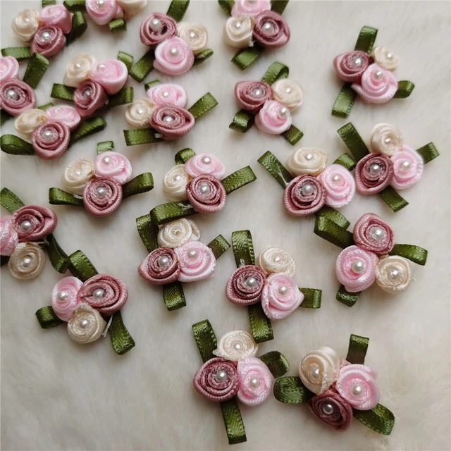 200pcs Party Appliques Rose Flower Artificial Tiny Flowers For Crafts Tiny  Roses