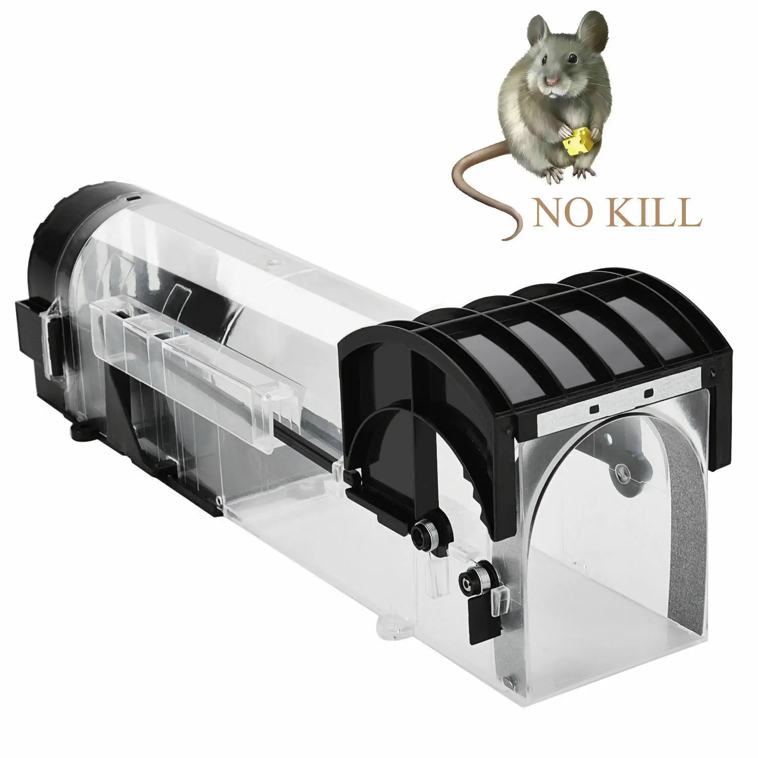 Humane Smart Double Door Rat Trap Steel No Kill Live Catch with Air Holes Mice  Trap Effective Sanitary Safe Mouse Cage Traps - AliExpress