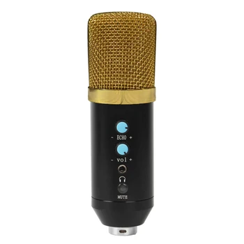 

USB Microphone Gaming Studio With Headphone Jack Laptop Noise Reduction Recording Plug And Play For Computer Condenser Podcast