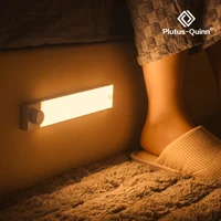 Luz LED nocturna inalámbrica con Sensor de movimiento, 128 mAh, recargable por USB, 25cm, 3 colores, para armario de cocina, lámpara de armario