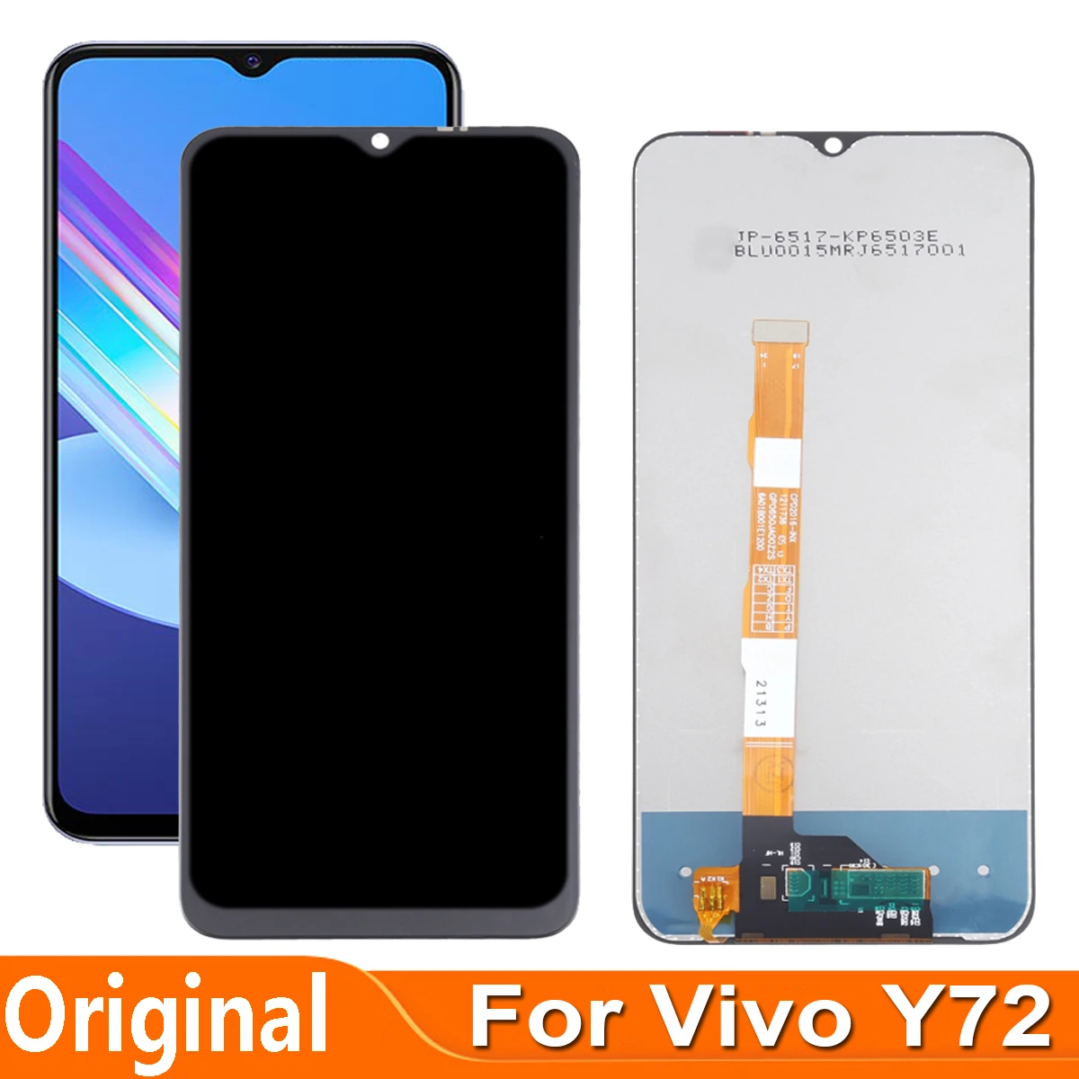 screen for lcd phone cell 6.58" Original For VIVO Y72 5G V2041 LCD Display Touch Screen Digitizer Assembly Repair Parts screen for lcd phone cell
