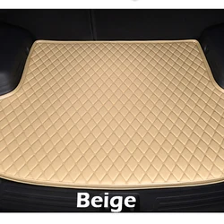 Premium Car Trunk Mat Cargo Liner - Luxury Interior Accessory Cover (Beige)