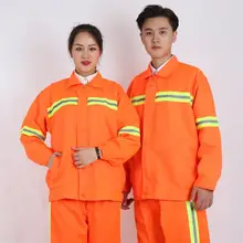 Рабочая одежда унисекс светоотражающие полосы с длинными рукавами комбинезоны защитная одежда для работника ремонтник машина Авто Ремонт Сварка DY