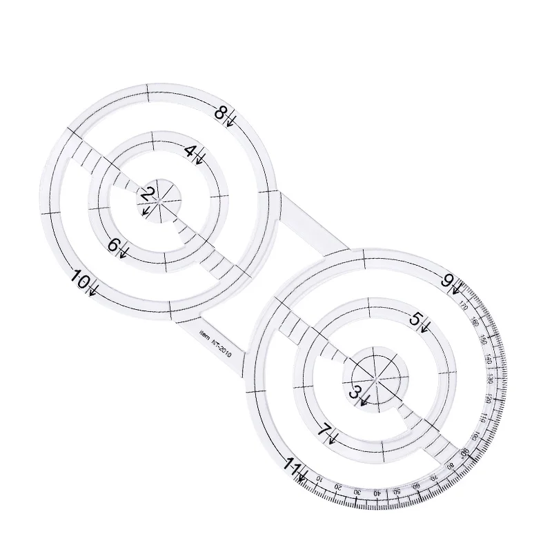 LMDZ 11 Types Sewing Patchwork Ruler High Grade Acrylic Material Transparent Acrylic Patchwork Aligned Ruler For Students 