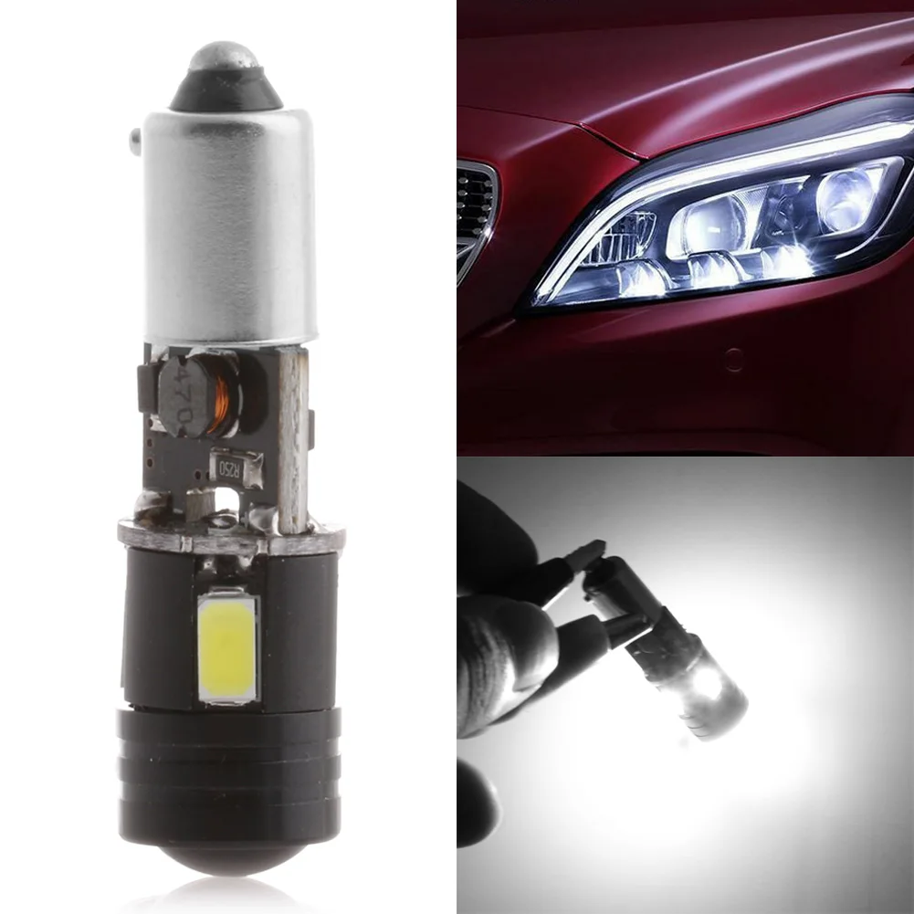 

1x DC12V BAY9S H21W 5730 4LED Canbus Error Free 120Â°Turn signal Bulb light White
