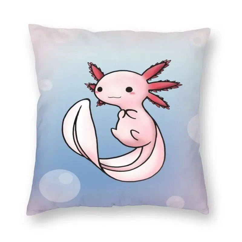 

Современная Подушка Axolotl с улыбающимся покрытием для дивана, мягкая рыба, саламандра, очаровательная декоративная подушка, украшение для дома, салон