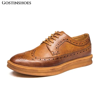 

Brogue Shoes Men Fashion Casual Buty Meskie Chaussure Homme