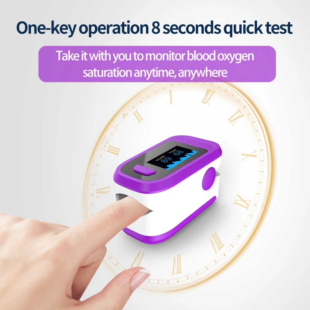 

Ship in 48hours Oximeter Finger Clip Oximeter Finger Pulse Monitor Oxygen Saturation Monitor Heart Rate Meter Without Battery