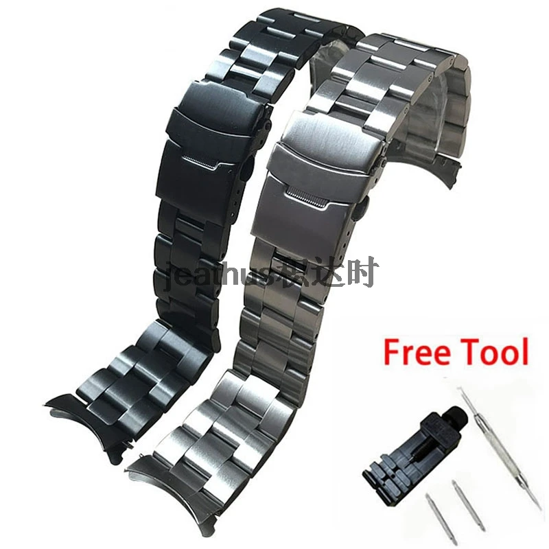 Jeathus Watchband Stainless Steel Rantai Jam Tangan Pergelangan Tangan Arc Bersama Lebar 22 Mm Untuk Casio Eqs 500 Dc Warga Negara Bm8475 Dll Wrist Watchband For Casiowatchband Stainless Aliexpress