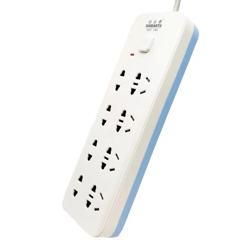 

Cinda Thai 704 Anti-Electric Shock with Line Switch Outlet Strips Household Porous Power Supply Socket Multi-functional Patch Bo