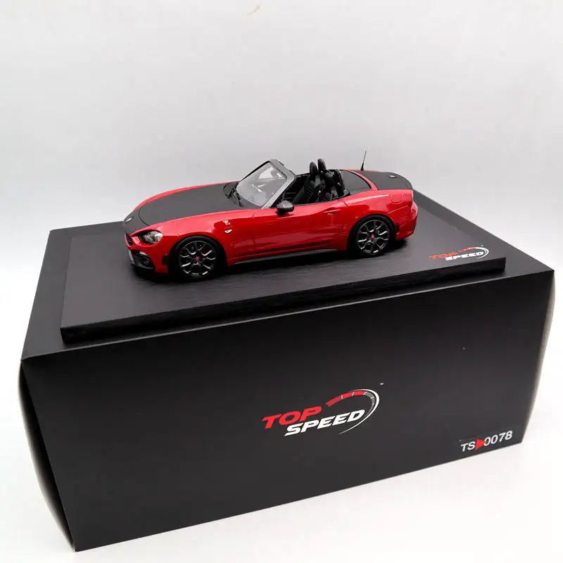 

TOP Speed 1:18 For Abarth 124 Spider Costa Brava 1972 Red TS0078 Limited Edition Collection Auto Toys Car