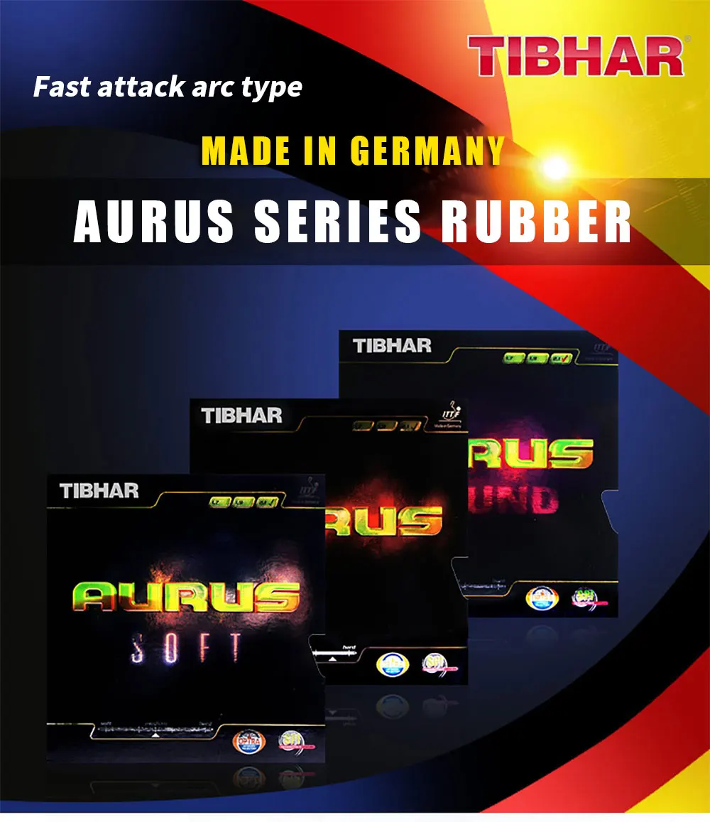 Description Picture 2 of itemTIBHAR AURUS / SOUND / SOFT Genuine Table Tennis Rubber Ping Pong Sponge Germany Fast Attack Loop Pimples