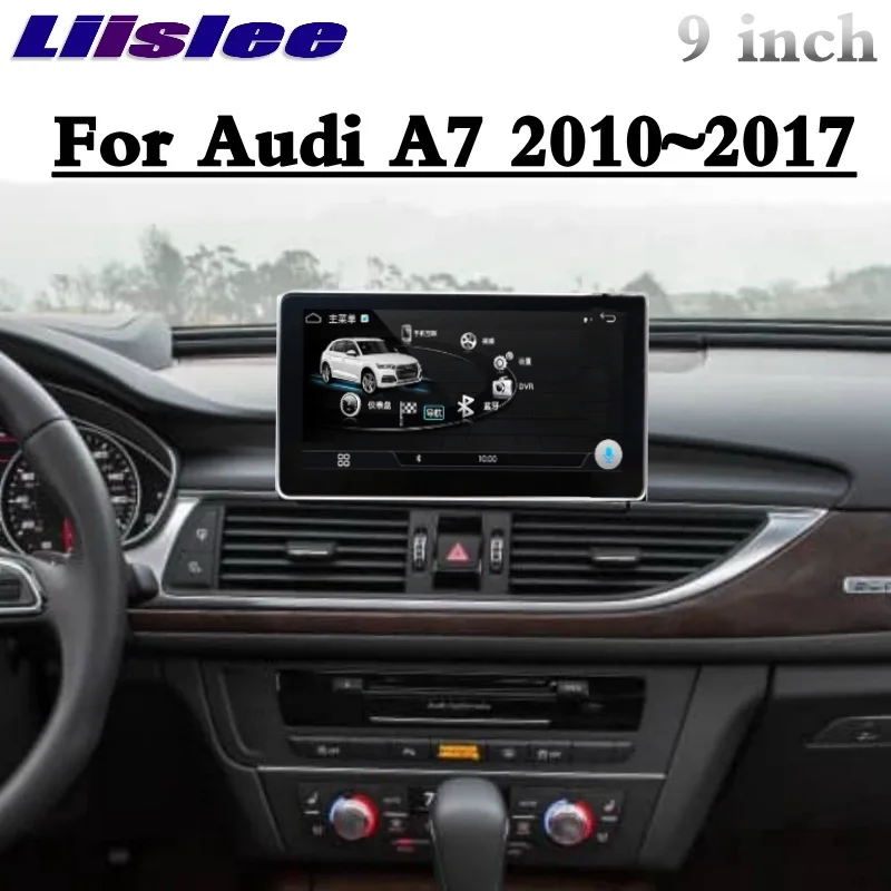 Best Offers Liislee Auto Multimedia Speler Navi Carplay Adapter Voor Audi A7 4G8 2010 ~ 2017 Originele Auto Systeem Radio 8.4 Inch gps Navigatie