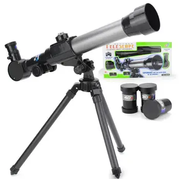 

Kids Telescope Toy Basic Set with Rotation Tripod 20X 30X 40X Degree Educational Gift For Students