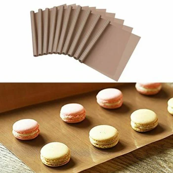 

10 Pieces of High Temperature Resistant Barbecue Mat Reusable Barbecue Mat Portable and Easy to Clean