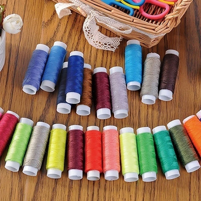 

10Pcs/39Pcs Colorful Sewing Thread Spolyester Thread Strong Durable Hand Sewing Threads DIY Sewing Thread Kit High quality