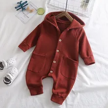 Рост 66-100 см, новинка года, Осенний комбинезон с капюшоном для мальчиков и девочек, модные стильные детские комбинезоны для маленьких мальчиков детские штаны