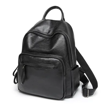 

Backpack female 2020 new tide Korean version of large-capacity Mummy bag travel leisure soft leather ladies backpack