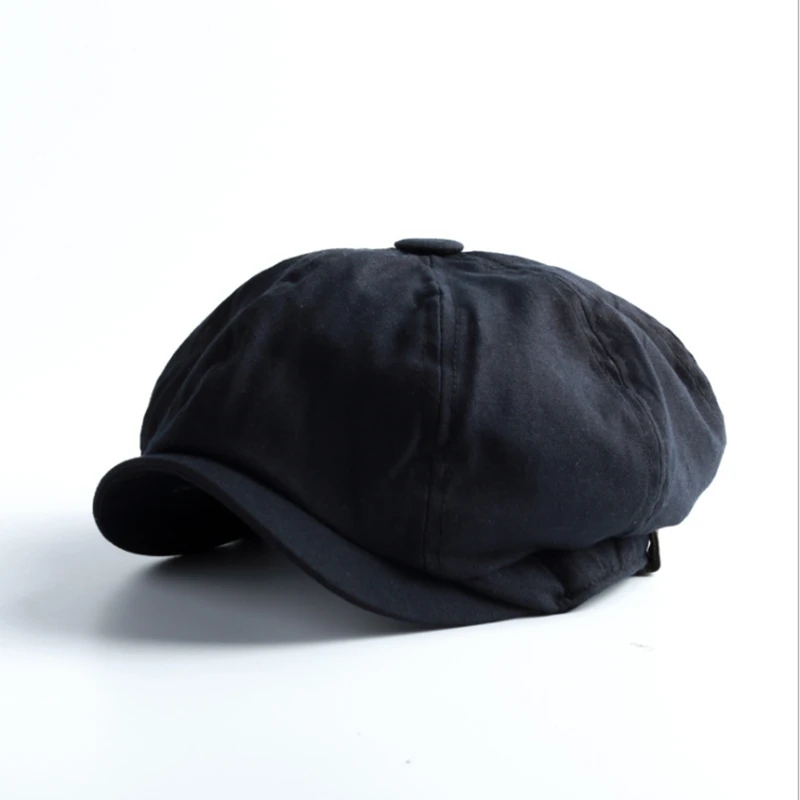 Vintage Newsboy Hat Beret Solid Color Fashion Korean Version Casual Tide Spring Autumn Men Cap Adult Cap newsboy cap newsboy hat