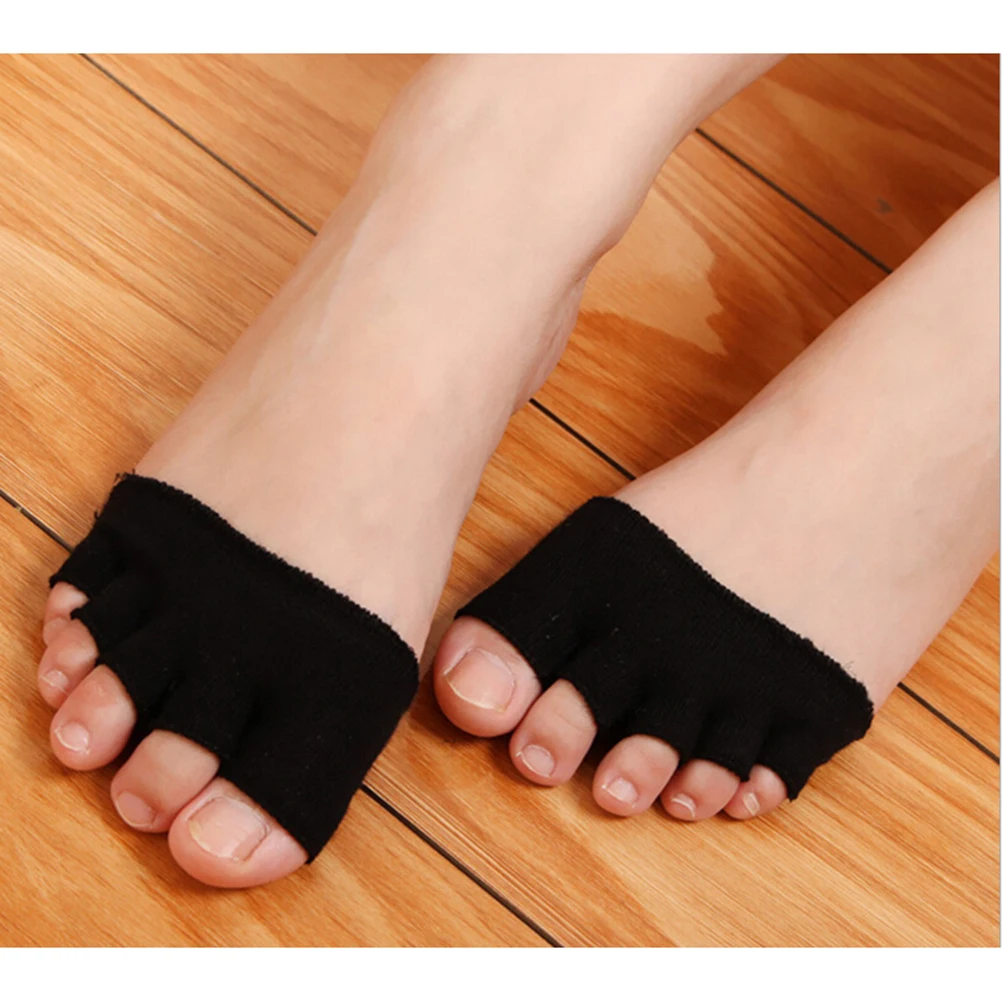 

AACAR 1 Pair Newly Design Feet Care Tools Invisible Non Slip Toe Half Grip Heel Five Finger Socks Health Care Accessories