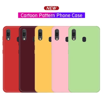 

Plain Candy Color Phone Shell For Samsung Galaxy S9 Case Silicon Coque For Samsung A10 Case S8 S10 Plus TPU Back Cover Case Capa